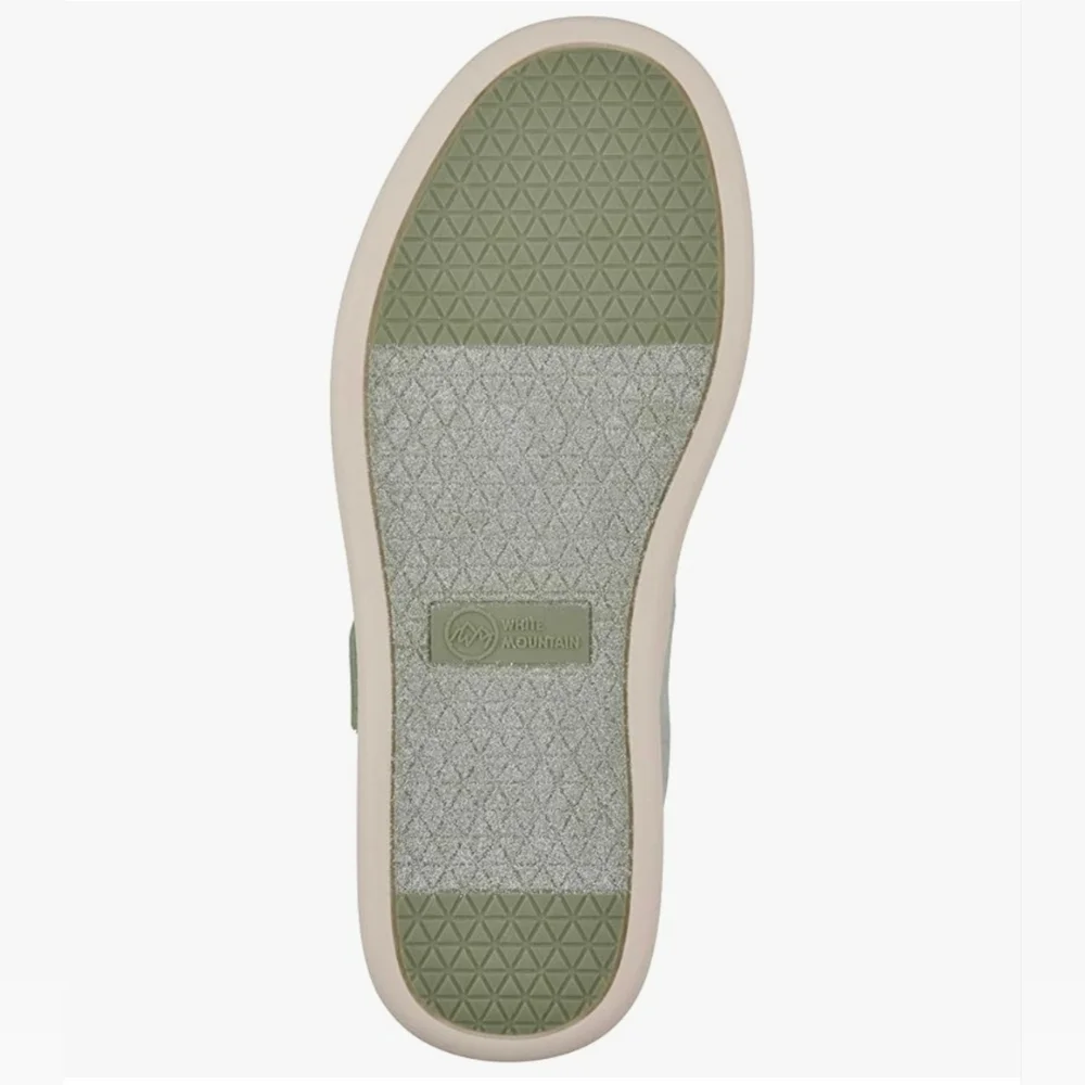 White Mountain | Womens Doubles Mary Jane Hybrid Sneakers In Lt Sage Size 8